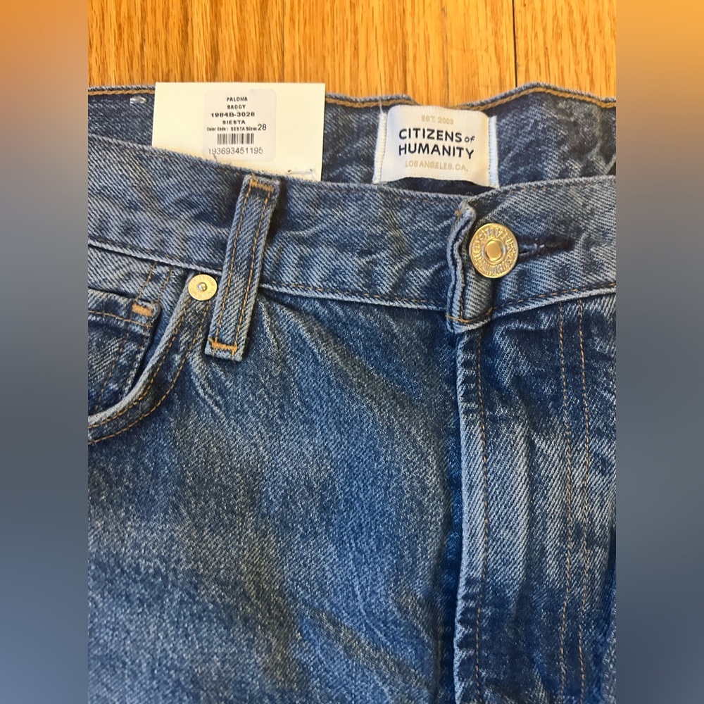 NWT Citizens of Humanity Paloma wide leg baggy jeans, size 28 - Picture 6 of 7